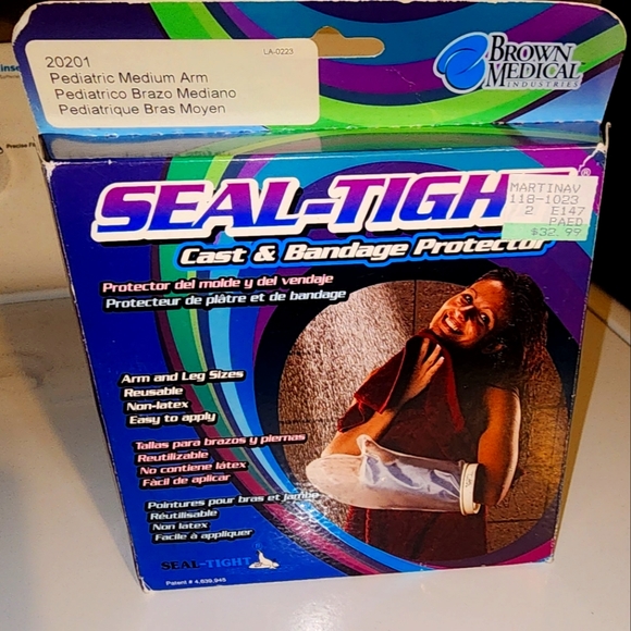 Seal-Tight  Pediatric Arm Waterproof Arm Cast Cover and Bandage Protector M  NEW - Picture 1 of 6